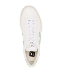 weiße Leder niedrige Sneakers von Veja