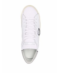 weiße Leder niedrige Sneakers von Philippe Model Paris