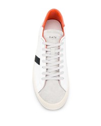 weiße Leder niedrige Sneakers von D.A.T.E