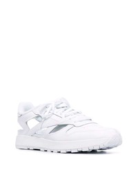 weiße Leder niedrige Sneakers von Maison Margiela x Reebok