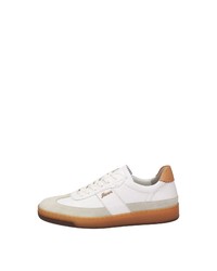 weiße Leder niedrige Sneakers von Sioux