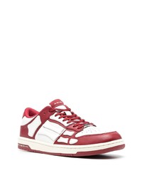 weiße Leder niedrige Sneakers von Amiri