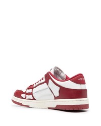 weiße Leder niedrige Sneakers von Amiri