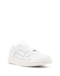 weiße Leder niedrige Sneakers von Amiri