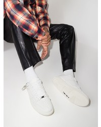 weiße Leder niedrige Sneakers von Amiri