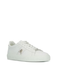 weiße Leder niedrige Sneakers von Philipp Plein