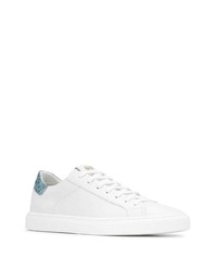 weiße Leder niedrige Sneakers von Hide&Jack