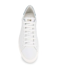 weiße Leder niedrige Sneakers von Hide&Jack