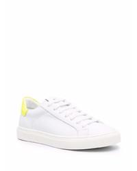 weiße Leder niedrige Sneakers von Hide&Jack