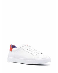 weiße Leder niedrige Sneakers von Hide&Jack