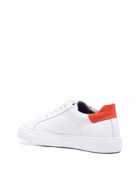 weiße Leder niedrige Sneakers von Hide&Jack