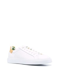 weiße Leder niedrige Sneakers von Hide&Jack