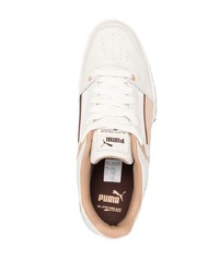 weiße Leder niedrige Sneakers von Puma