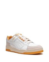 weiße Leder niedrige Sneakers von Puma