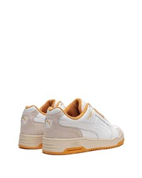 weiße Leder niedrige Sneakers von Puma