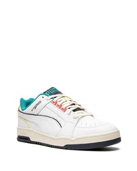 weiße Leder niedrige Sneakers von Puma