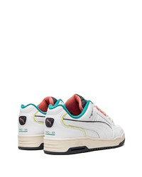 weiße Leder niedrige Sneakers von Puma