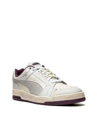 weiße Leder niedrige Sneakers von Puma