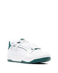 weiße Leder niedrige Sneakers von Puma