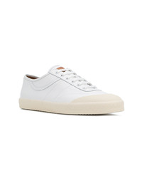 weiße Leder niedrige Sneakers von Bally