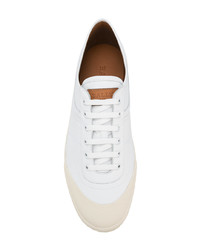 weiße Leder niedrige Sneakers von Bally