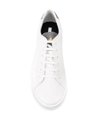 weiße Leder niedrige Sneakers von Car Shoe