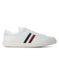 weiße Leder niedrige Sneakers von Moncler