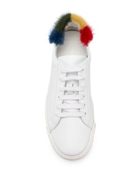 weiße Leder niedrige Sneakers von Anya Hindmarch