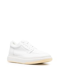 weiße Leder niedrige Sneakers von MM6 MAISON MARGIELA