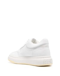 weiße Leder niedrige Sneakers von MM6 MAISON MARGIELA