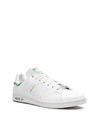 weiße Leder niedrige Sneakers von adidas