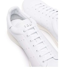 weiße Leder niedrige Sneakers von adidas