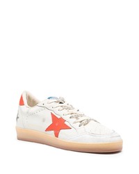 weiße Leder niedrige Sneakers von Golden Goose