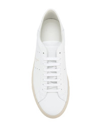 weiße Leder niedrige Sneakers von Givenchy