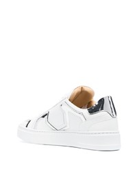 weiße Leder niedrige Sneakers von Philipp Plein