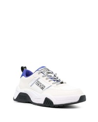 weiße Leder niedrige Sneakers von VERSACE JEANS COUTURE