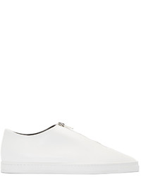 weiße Leder niedrige Sneakers von Stella McCartney