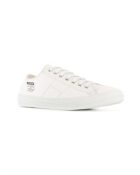 weiße Leder niedrige Sneakers von Maison Margiela