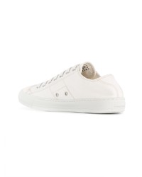 weiße Leder niedrige Sneakers von Maison Margiela