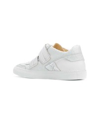 weiße Leder niedrige Sneakers von MM6 MAISON MARGIELA