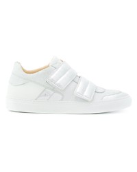 weiße Leder niedrige Sneakers von MM6 MAISON MARGIELA