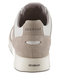 weiße Leder niedrige Sneakers von Strellson