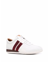 weiße Leder niedrige Sneakers von Bally