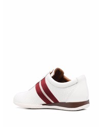 weiße Leder niedrige Sneakers von Bally