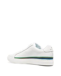 weiße Leder niedrige Sneakers von Paul Smith