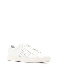 weiße Leder niedrige Sneakers von PS Paul Smith