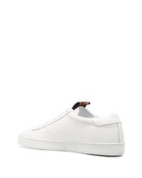 weiße Leder niedrige Sneakers von Paul Smith