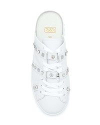 weiße Leder niedrige Sneakers von Ash