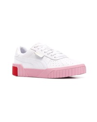 weiße Leder niedrige Sneakers von Puma