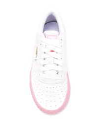 weiße Leder niedrige Sneakers von Puma